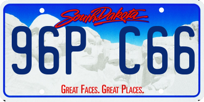 SD license plate 96PC66