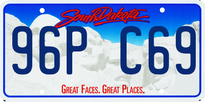 SD license plate 96PC69