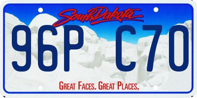 SD license plate 96PC70