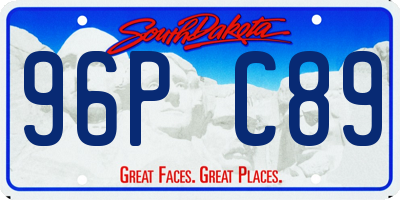 SD license plate 96PC89