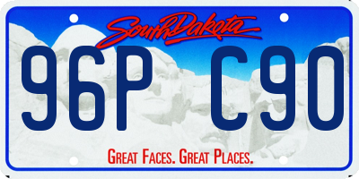 SD license plate 96PC90