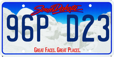 SD license plate 96PD23