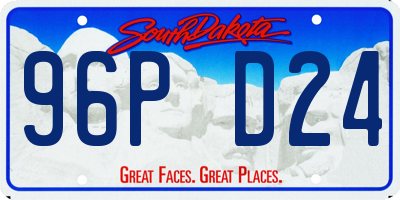 SD license plate 96PD24