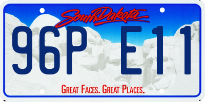 SD license plate 96PE11