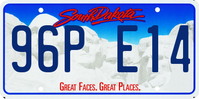 SD license plate 96PE14
