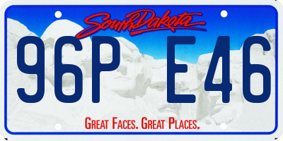 SD license plate 96PE46
