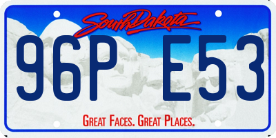 SD license plate 96PE53