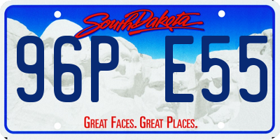 SD license plate 96PE55