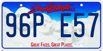 SD license plate 96PE57