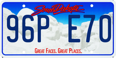 SD license plate 96PE70
