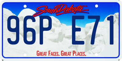 SD license plate 96PE71