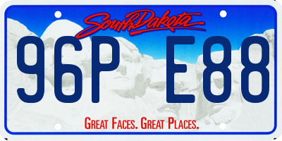 SD license plate 96PE88