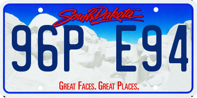 SD license plate 96PE94