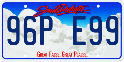 SD license plate 96PE99