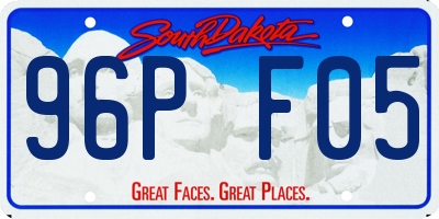 SD license plate 96PF05