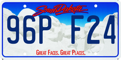 SD license plate 96PF24