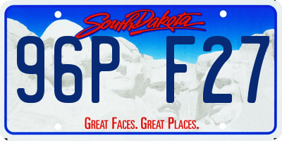 SD license plate 96PF27