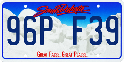 SD license plate 96PF39