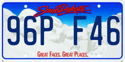 SD license plate 96PF46