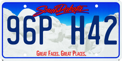 SD license plate 96PH42