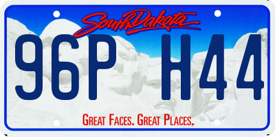 SD license plate 96PH44