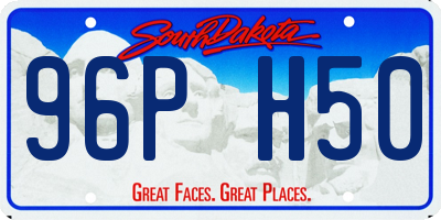 SD license plate 96PH50