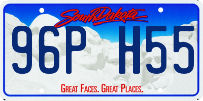 SD license plate 96PH55