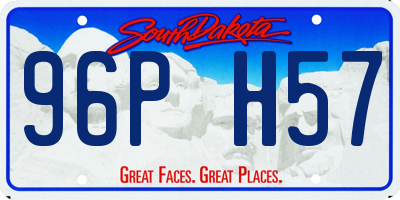 SD license plate 96PH57