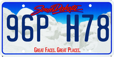 SD license plate 96PH78