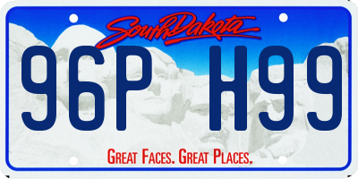SD license plate 96PH99