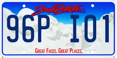 SD license plate 96PI01