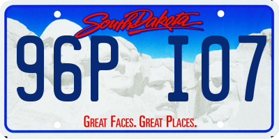 SD license plate 96PI07