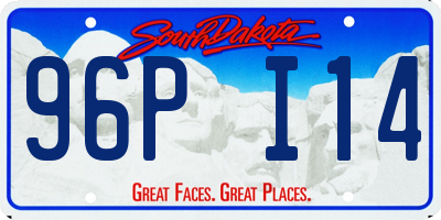 SD license plate 96PI14