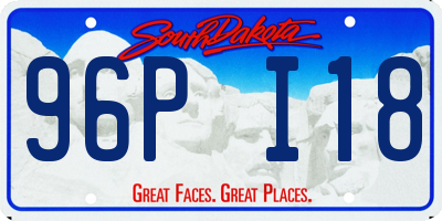 SD license plate 96PI18