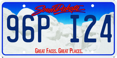 SD license plate 96PI24