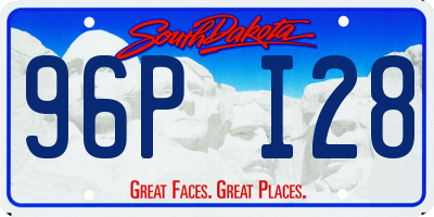 SD license plate 96PI28