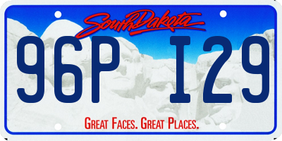 SD license plate 96PI29