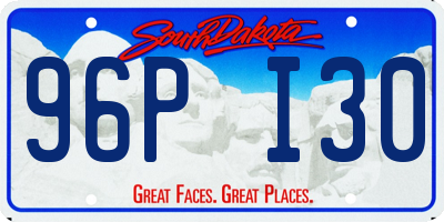SD license plate 96PI30