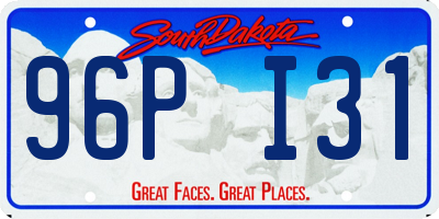 SD license plate 96PI31