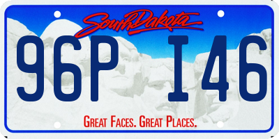 SD license plate 96PI46
