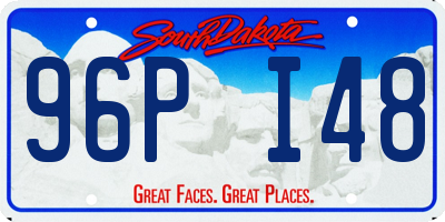 SD license plate 96PI48