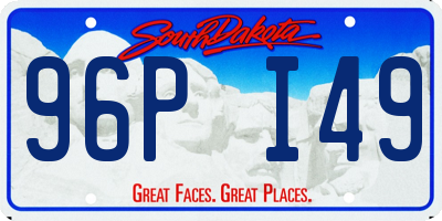 SD license plate 96PI49