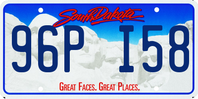 SD license plate 96PI58