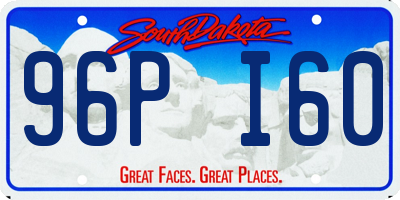 SD license plate 96PI60