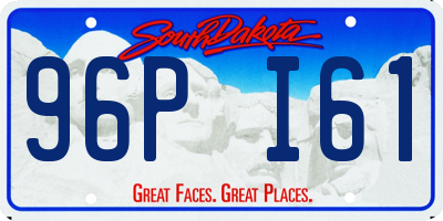 SD license plate 96PI61