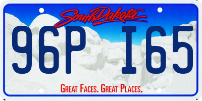 SD license plate 96PI65
