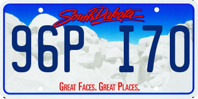SD license plate 96PI70