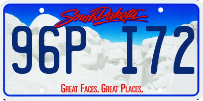 SD license plate 96PI72
