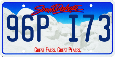 SD license plate 96PI73
