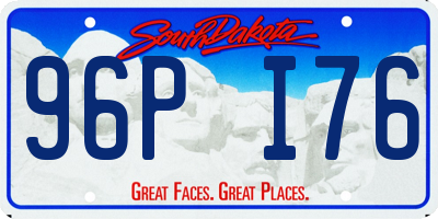 SD license plate 96PI76